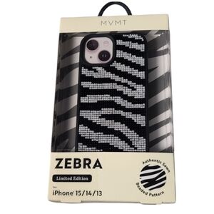 MVMT Limited Edition Zebra Beaded Phone Case iPhone 13/14/15